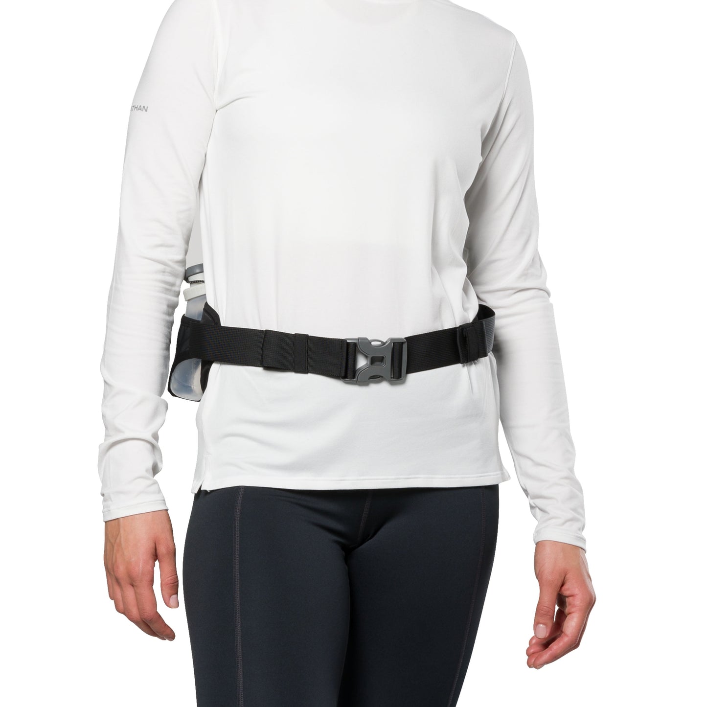 Dual Bottle Hydration Belt Black/Marigold OSFA