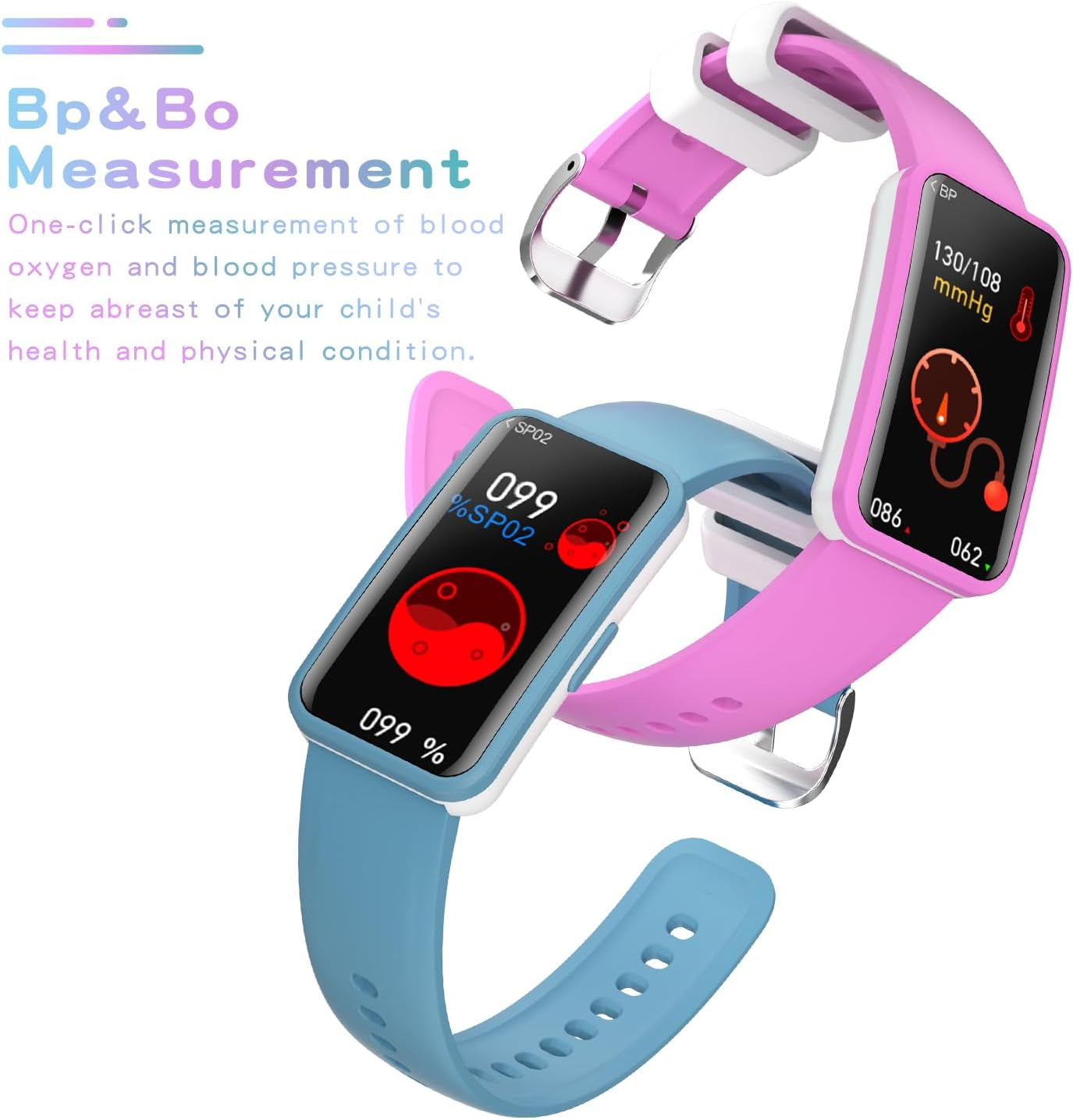 Kids Watch for Girls Boys,Activity Tracker for Kids,Fitness Tracker with Heart Rate,Sleep Monitor,Spo2,Pedometer, Calorie, Alarm