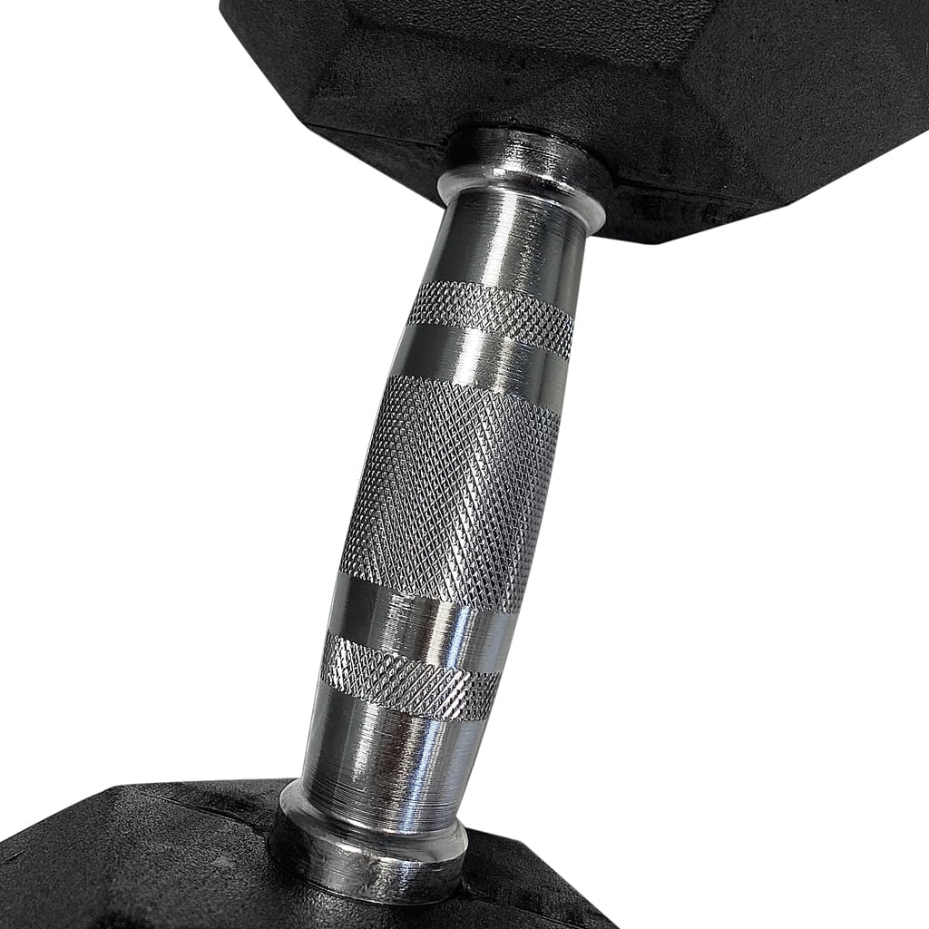 , 40Lb Rubber Hex Dumbbells, Pair