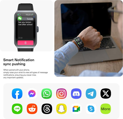 Fitness Tracker, Fitness Watches for Women and Men, 1.47'' Screen Smartwatch, Fitness Tracker Watch Blood Oxygen, 24/7 Heart Rate & Sleep Monitor, IP68 Smartwatch, Step Calorie Counter Watch