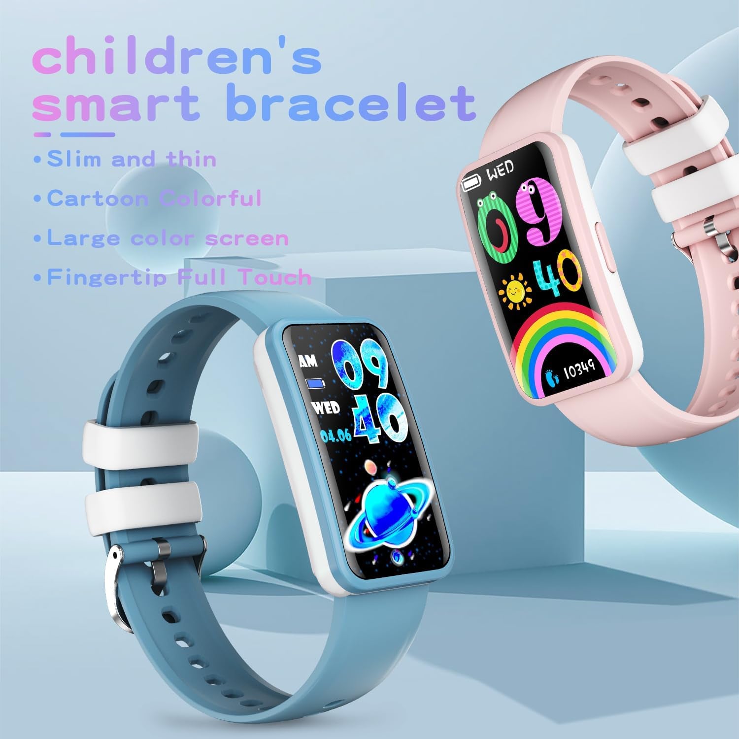 Kids Watch for Girls Boys,Activity Tracker for Kids,Fitness Tracker with Heart Rate,Sleep Monitor,Spo2,Pedometer, Calorie, Alarm