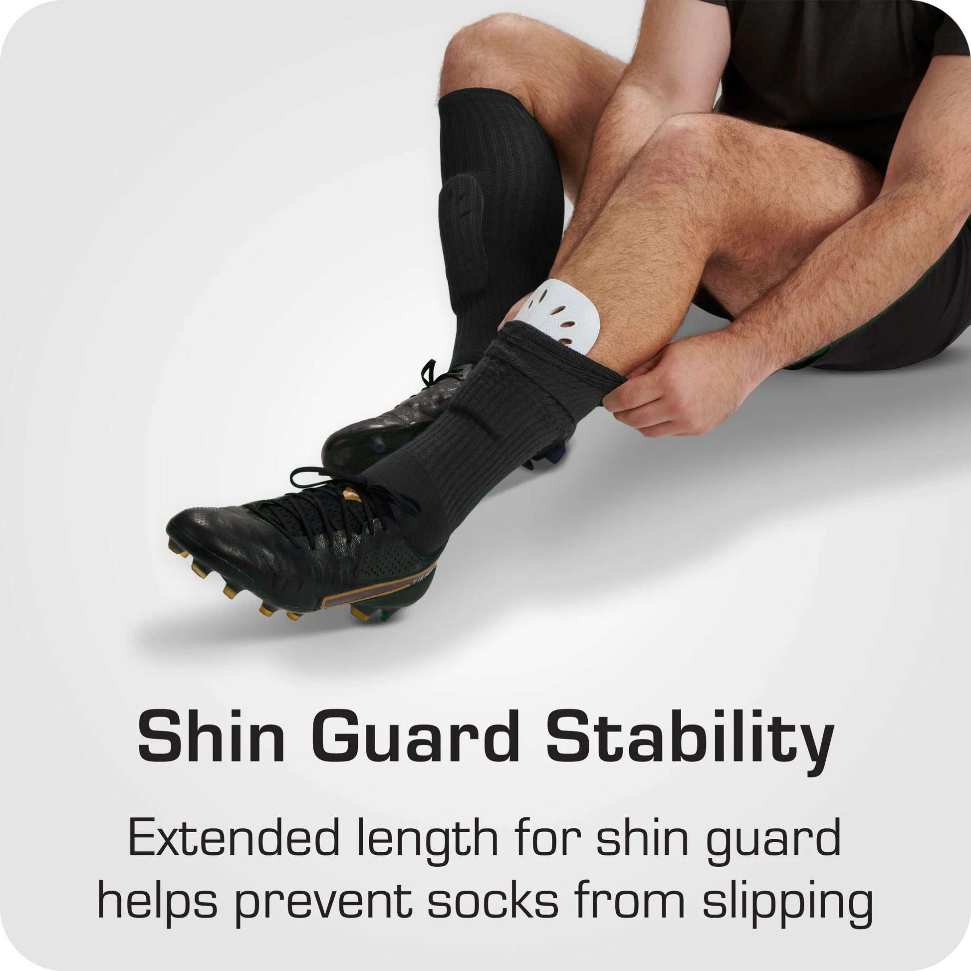 (2 Pack) Soccer Sock 1 Pack Black Unisex