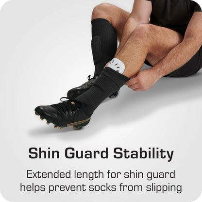 (2 Pack) Soccer Sock 1 Pack Black Unisex