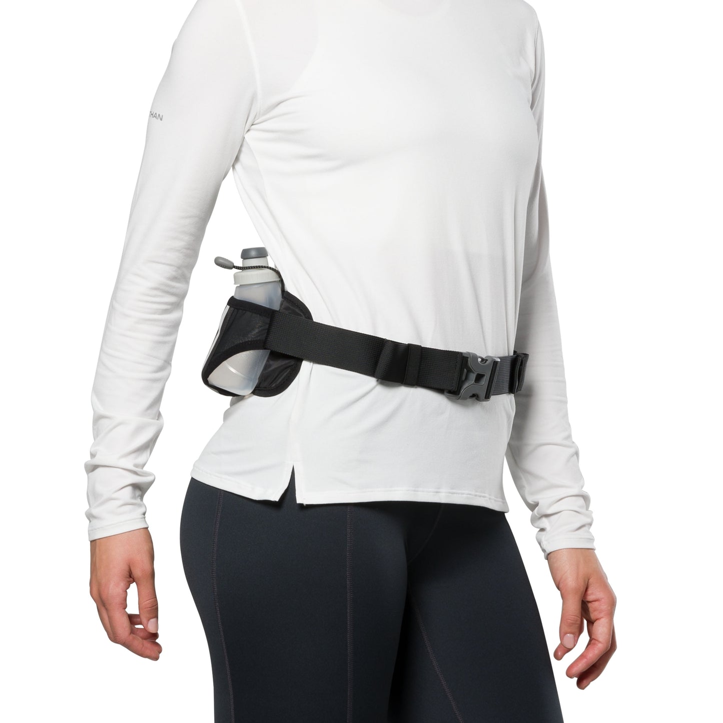 Dual Bottle Hydration Belt Black/Marigold OSFA