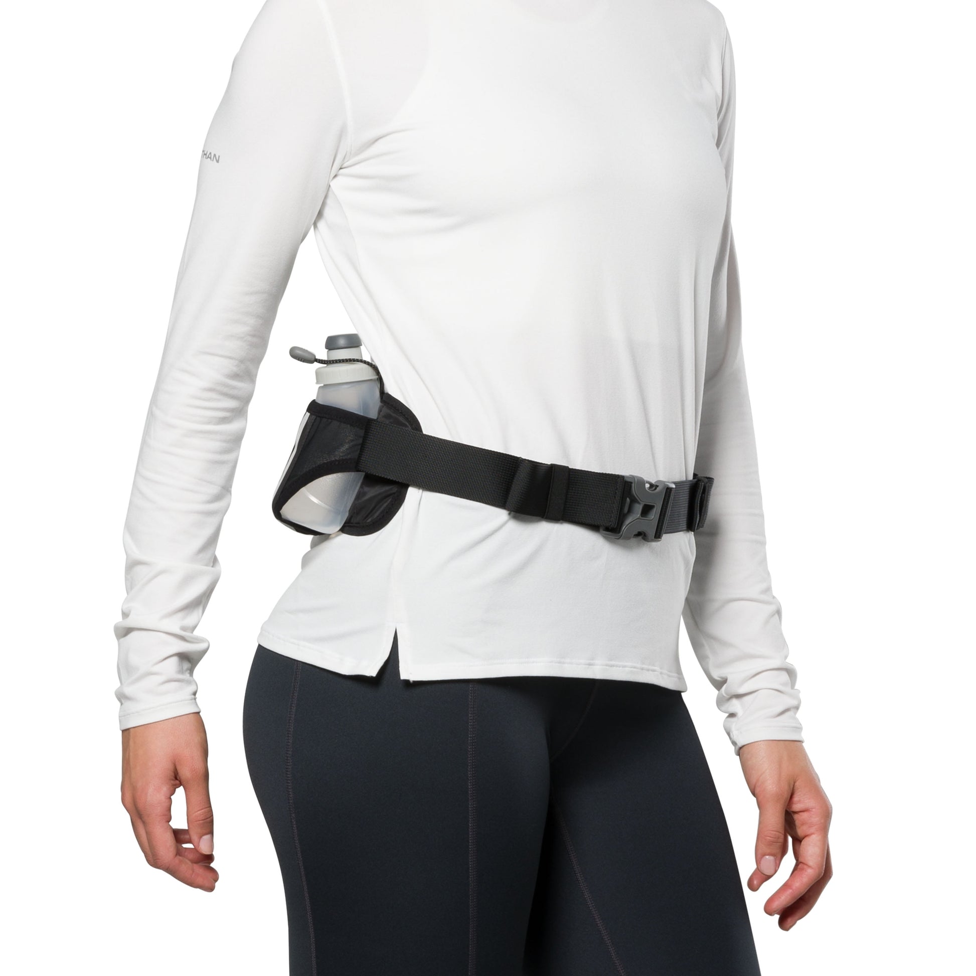 Dual Bottle Hydration Belt Black/Marigold OSFA