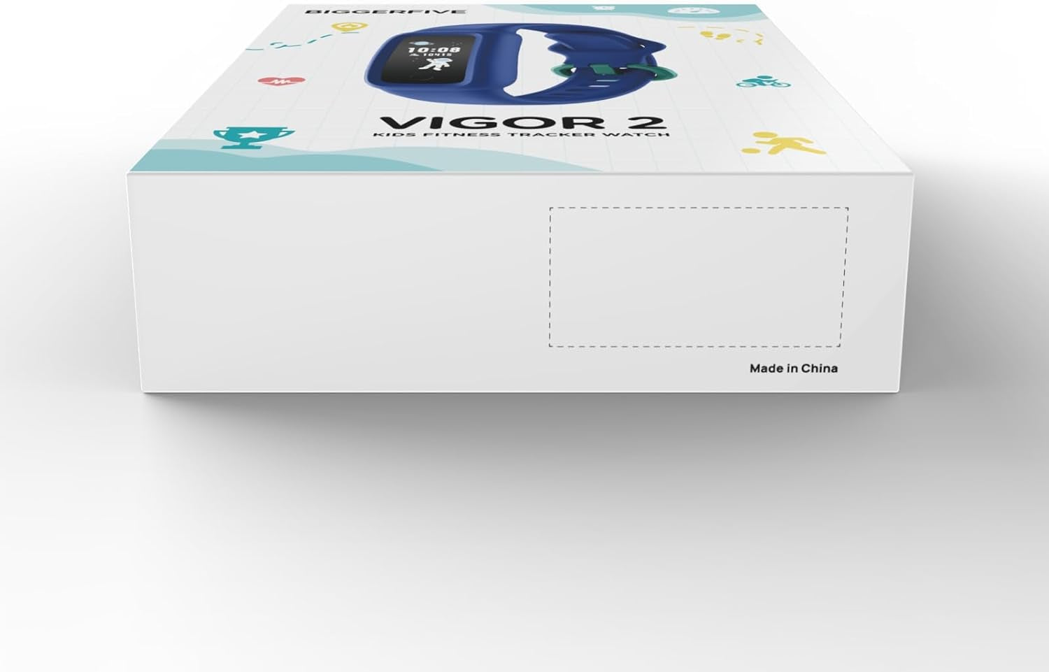 Vigor 2 Kids Fitness Tracker Watch for Girls Boys Ages 5-12, IP68 Waterproof, Activity Tracker, Pedometer, Heart Rate Sleep Monitor, Calorie Step Counter Watch