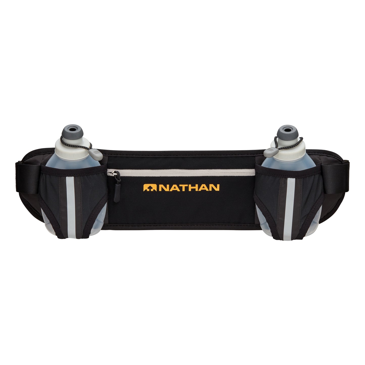 Dual Bottle Hydration Belt Black/Marigold OSFA