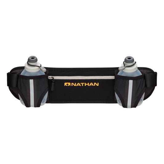 Dual Bottle Hydration Belt Black/Marigold OSFA