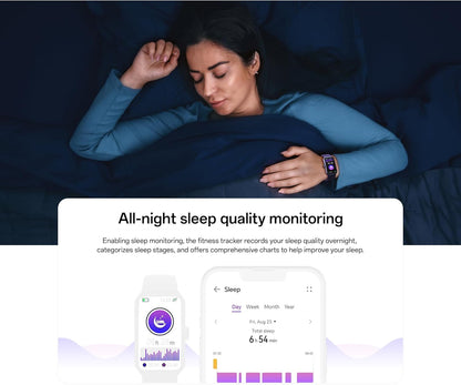 Fitness Tracker, Fitness Watches for Women and Men, 1.47'' Screen Smartwatch, Fitness Tracker Watch Blood Oxygen, 24/7 Heart Rate & Sleep Monitor, IP68 Smartwatch, Step Calorie Counter Watch