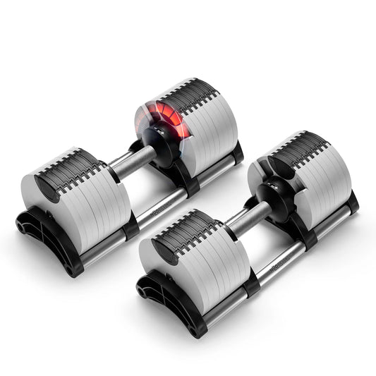 NUOBELL Adjustable Dumbbell Set 5-80 Lbs