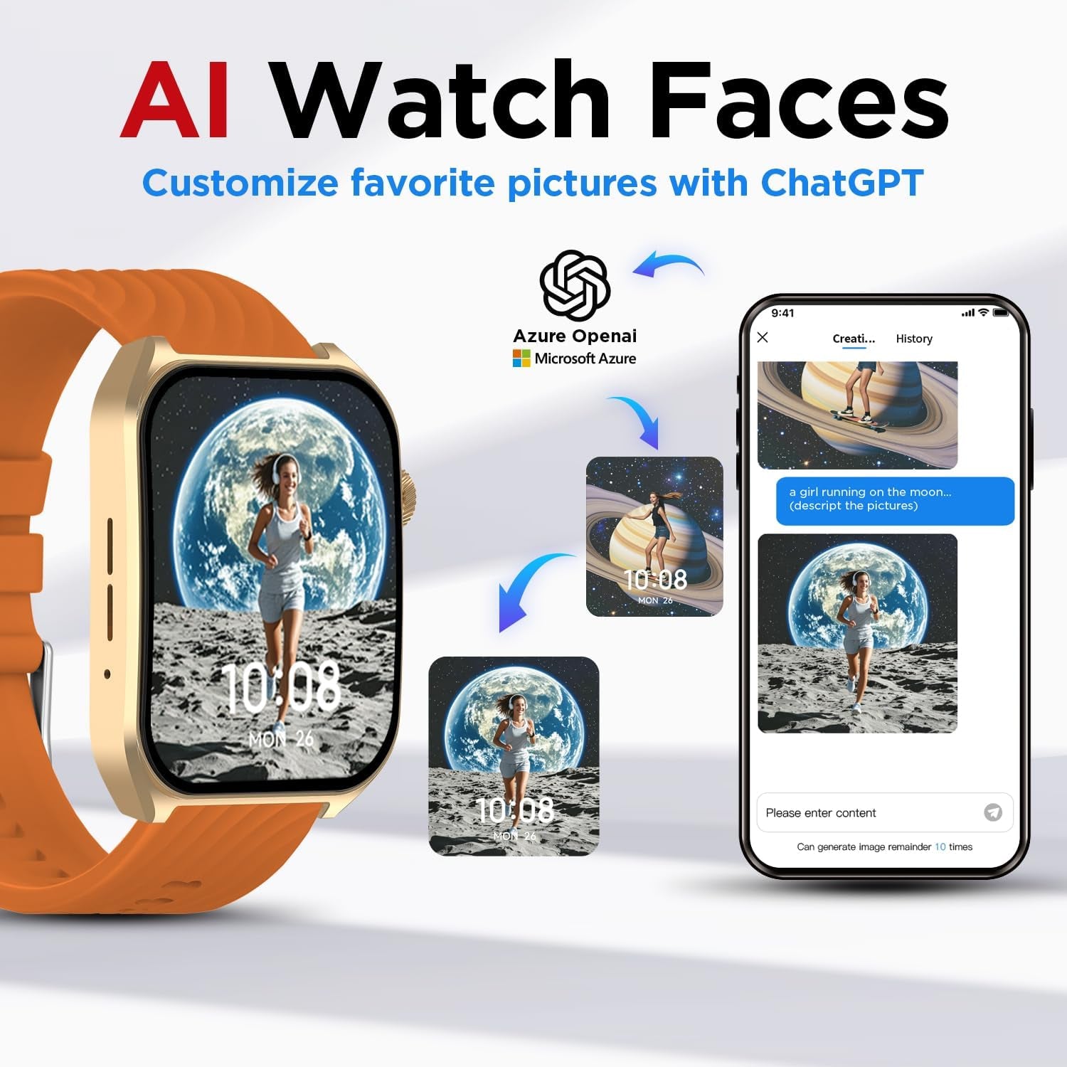 Smart Watches for Men (Answer/Make Calls),2.04" AMOLED Curved Display,140+ Sport Modes,Mens Fitness Watch for Android & Iphone,Mens Smart Watch with Heart Rate/Sleep/Spo2 Monitor,Orange