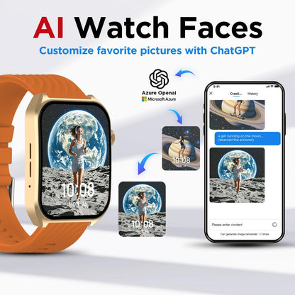 Smart Watches for Men (Answer/Make Calls),2.04" AMOLED Curved Display,140+ Sport Modes,Mens Fitness Watch for Android & Iphone,Mens Smart Watch with Heart Rate/Sleep/Spo2 Monitor,Orange